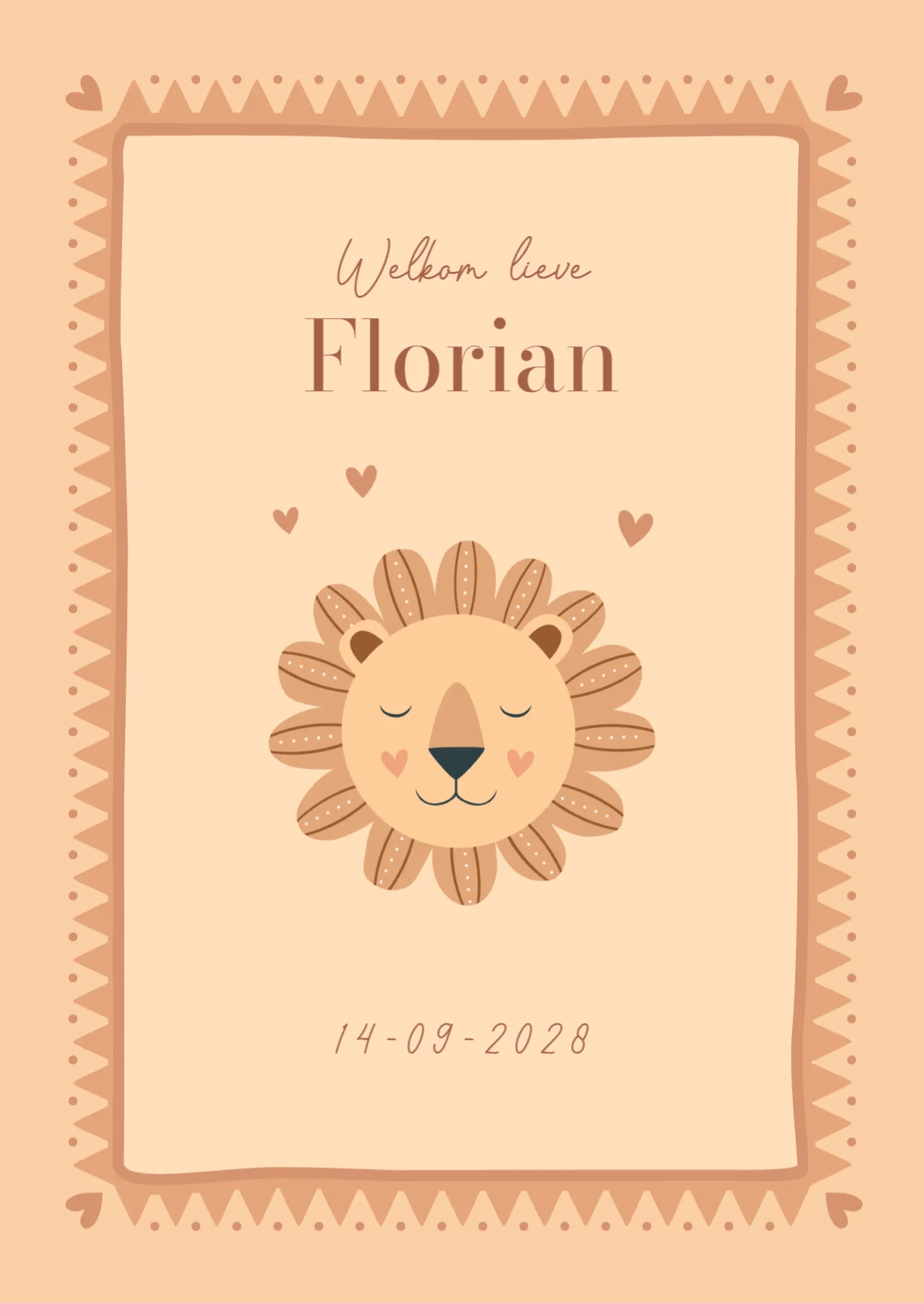 Leeuwtje met hartjes