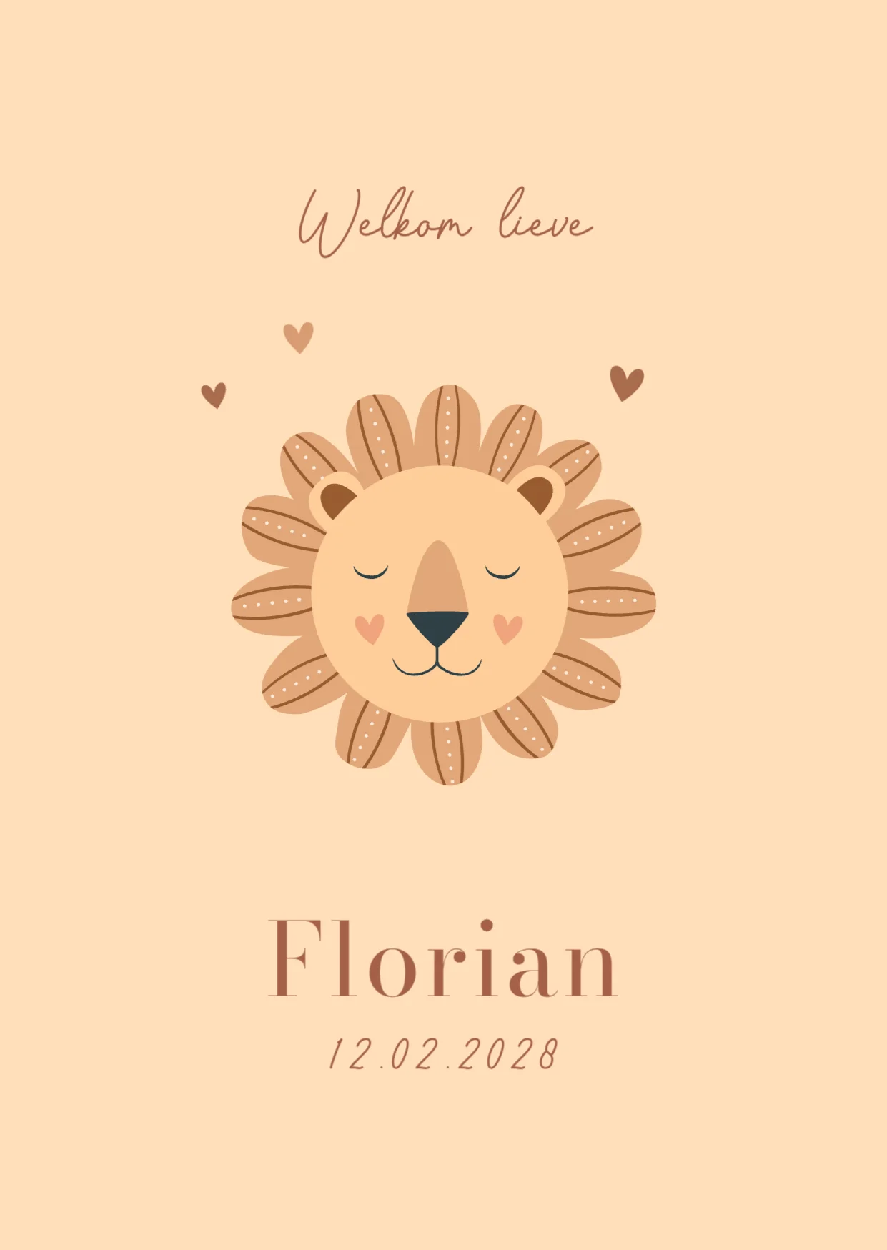 Leeuwtje met hartjes