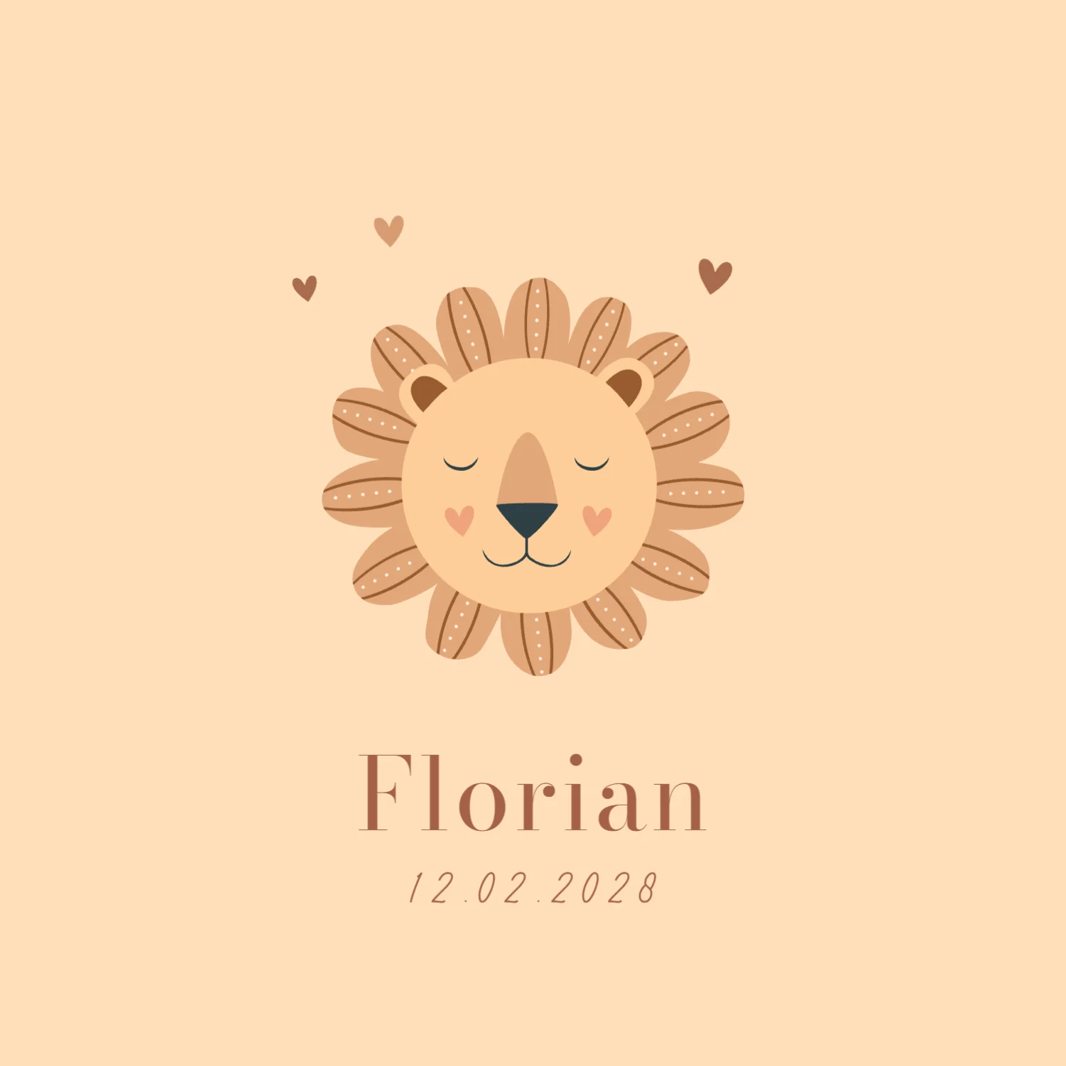 Leeuwtje met hartjes