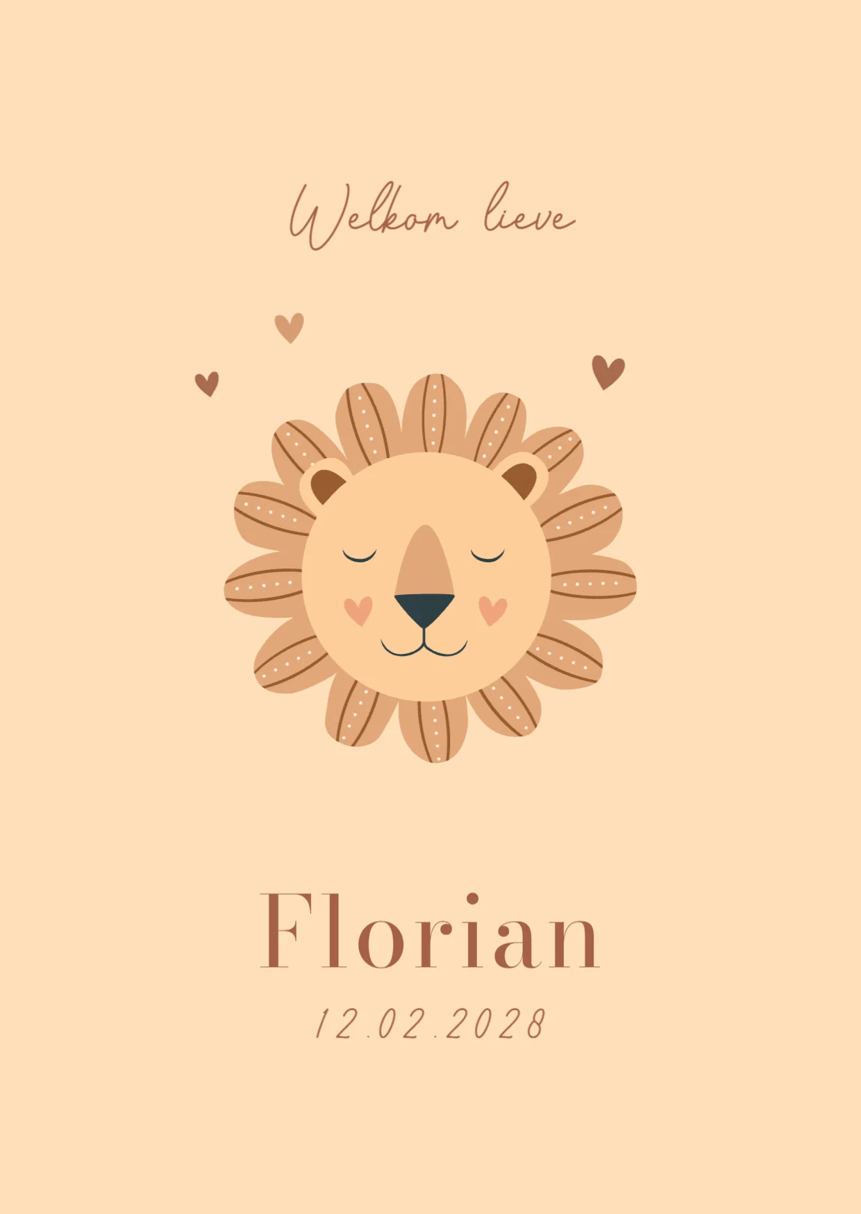 Leeuwtje met hartjes