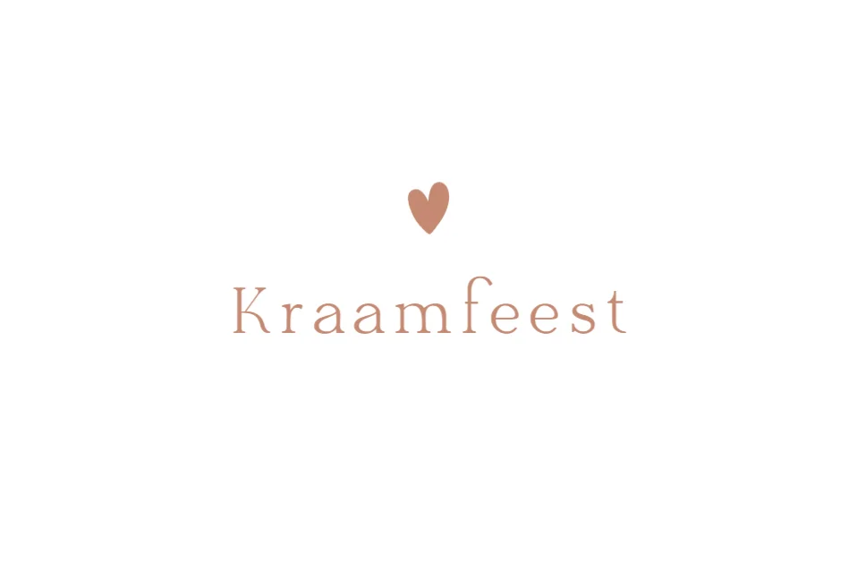 Minimalistisch geboortekaartje