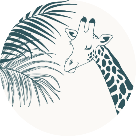 Aapje met baby in jungle