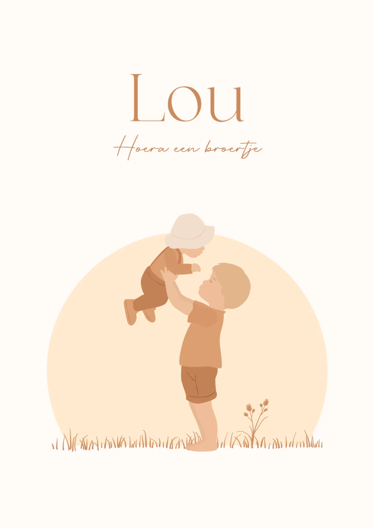 Grote broer met baby