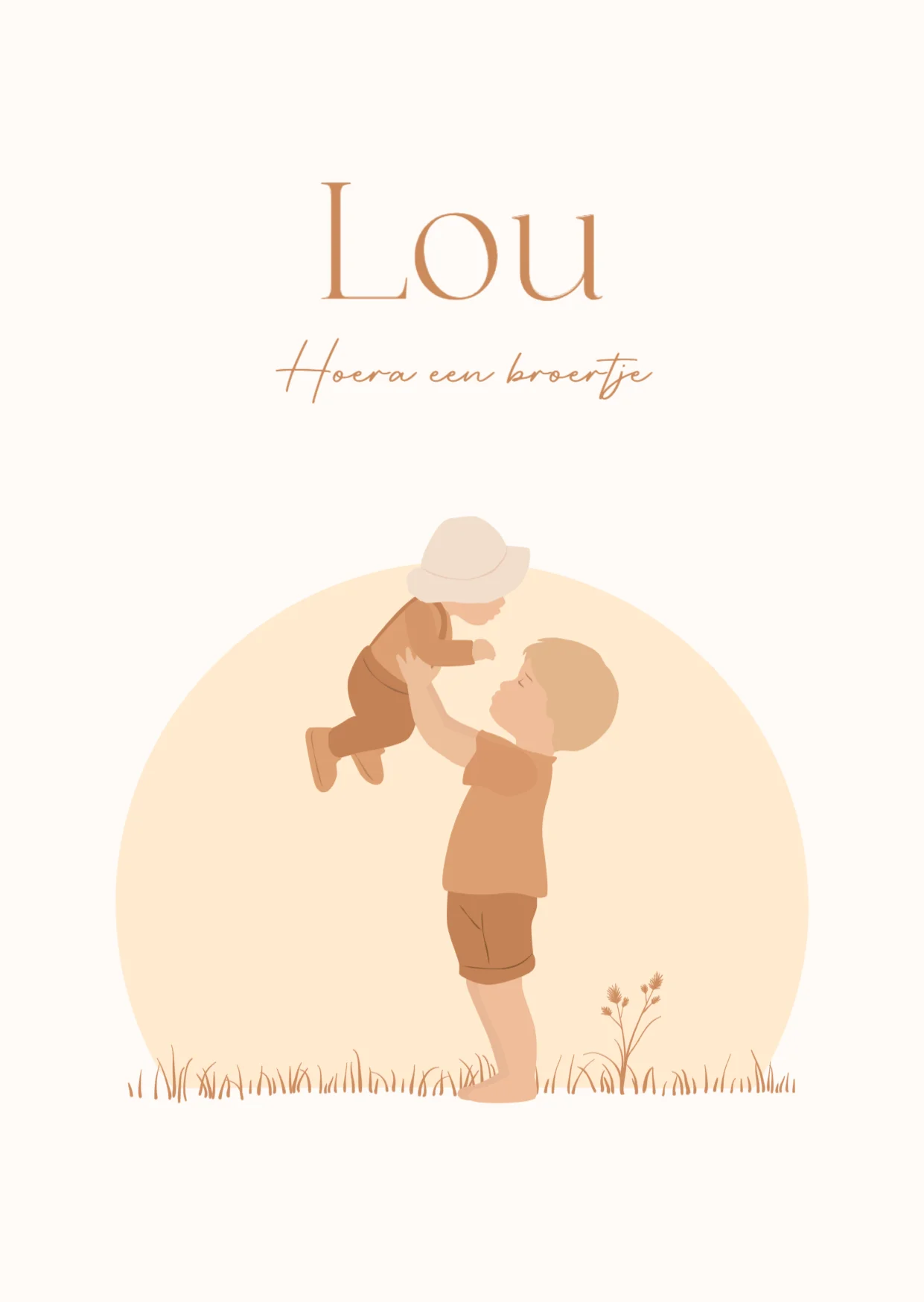 Grote broer met baby