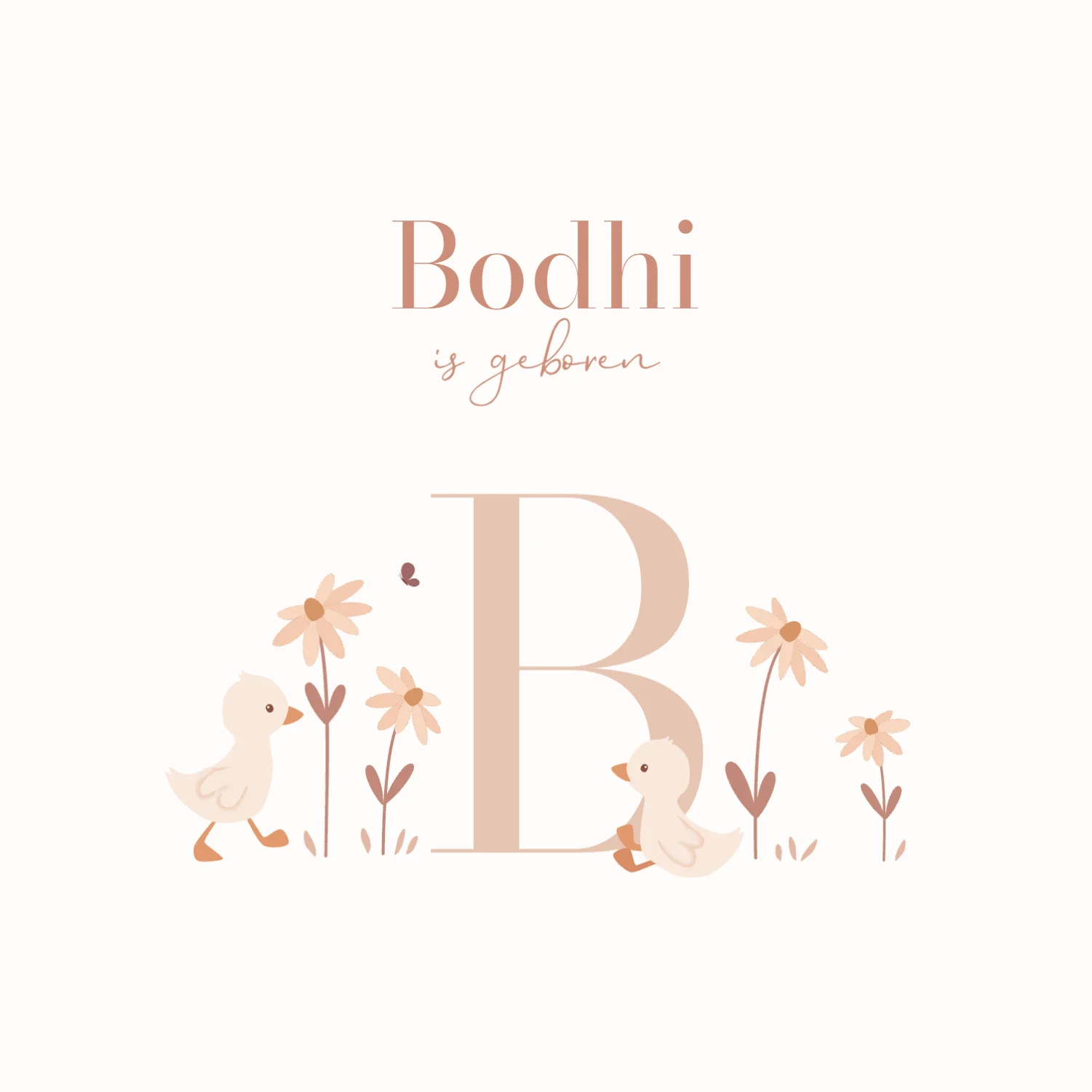 Eendjes met initiaal