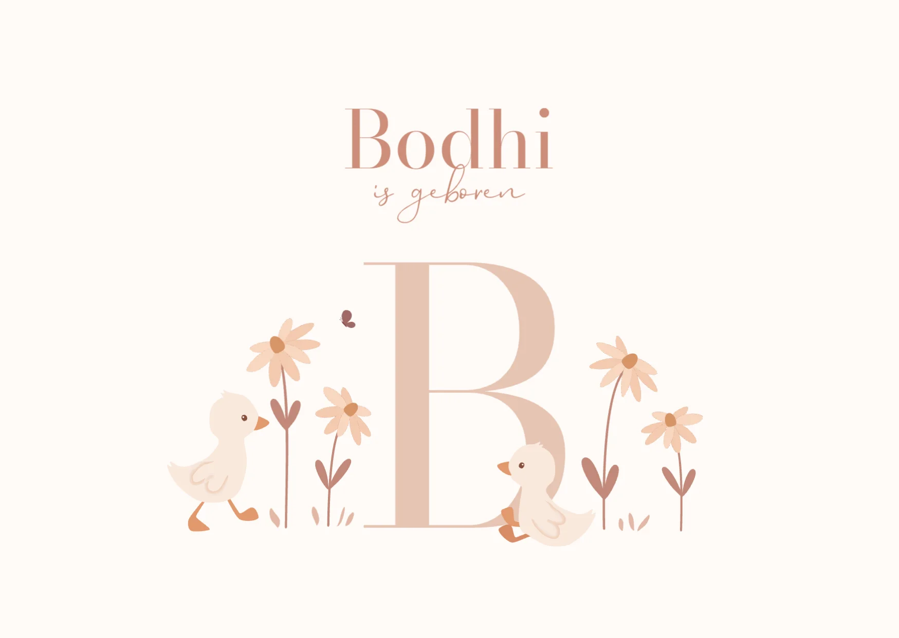 Eendjes met initiaal