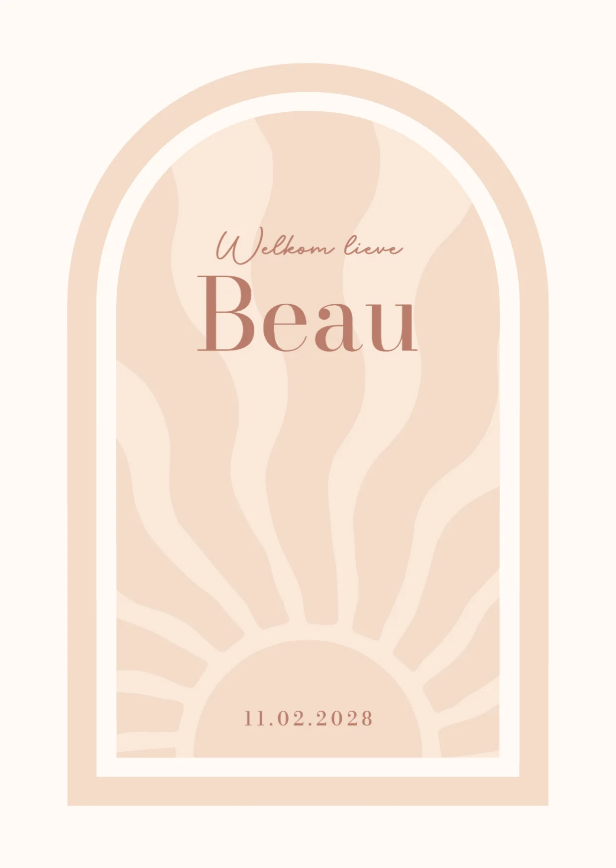 Zon in Boogvorm voor een Meisje