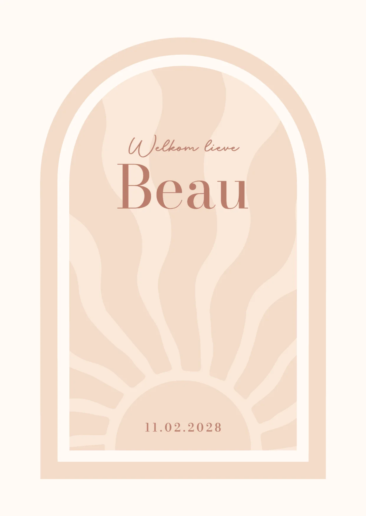 Zon in Boogvorm voor een Meisje