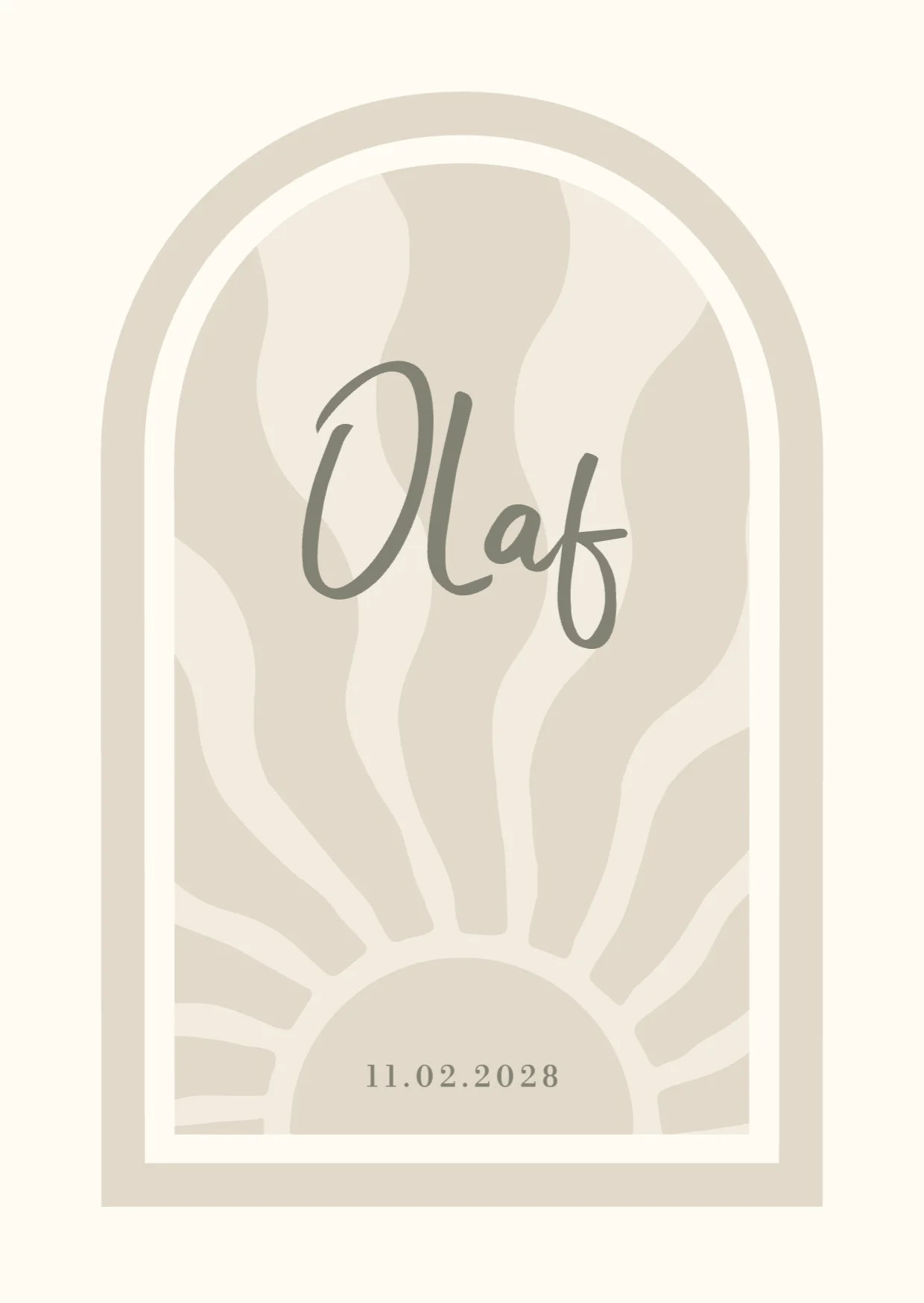 Abstracte Zon in Boog