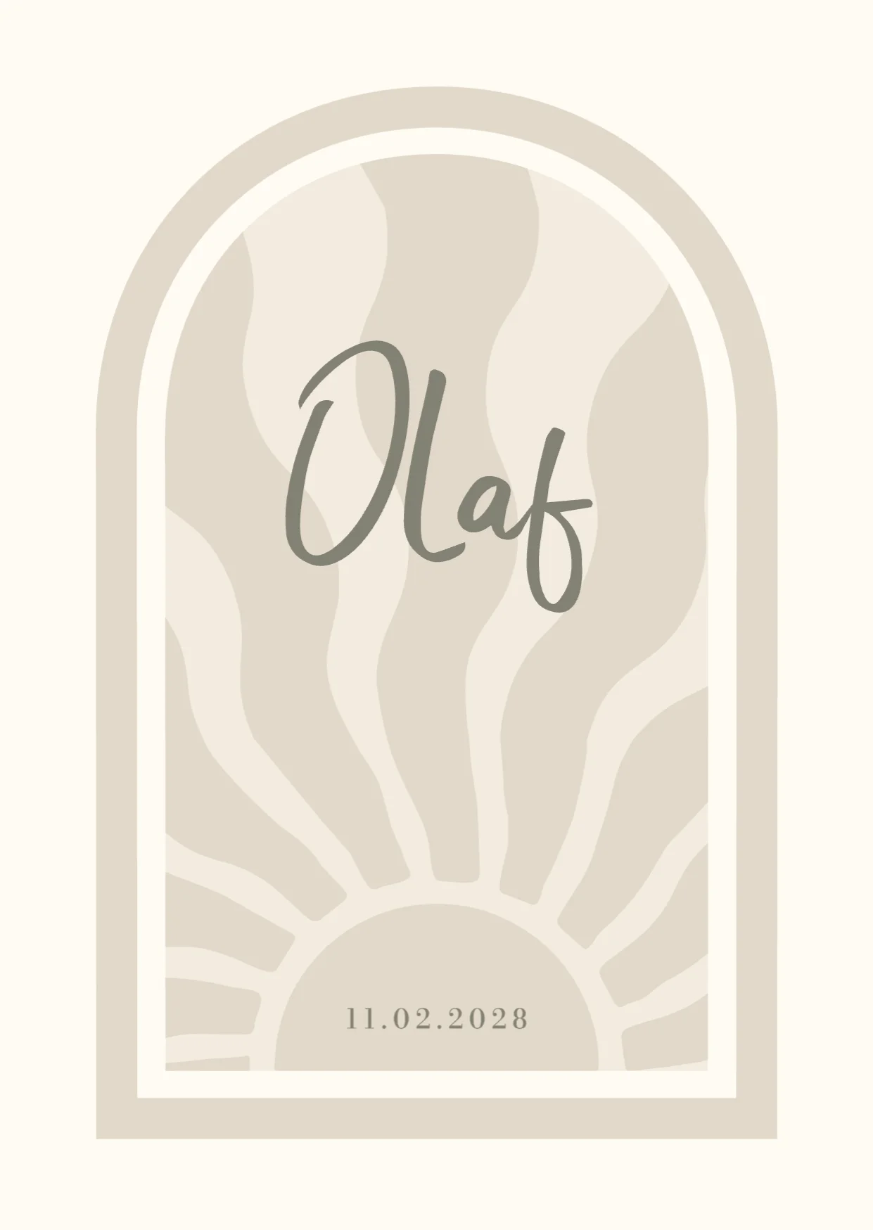 Abstracte Zon in Boog