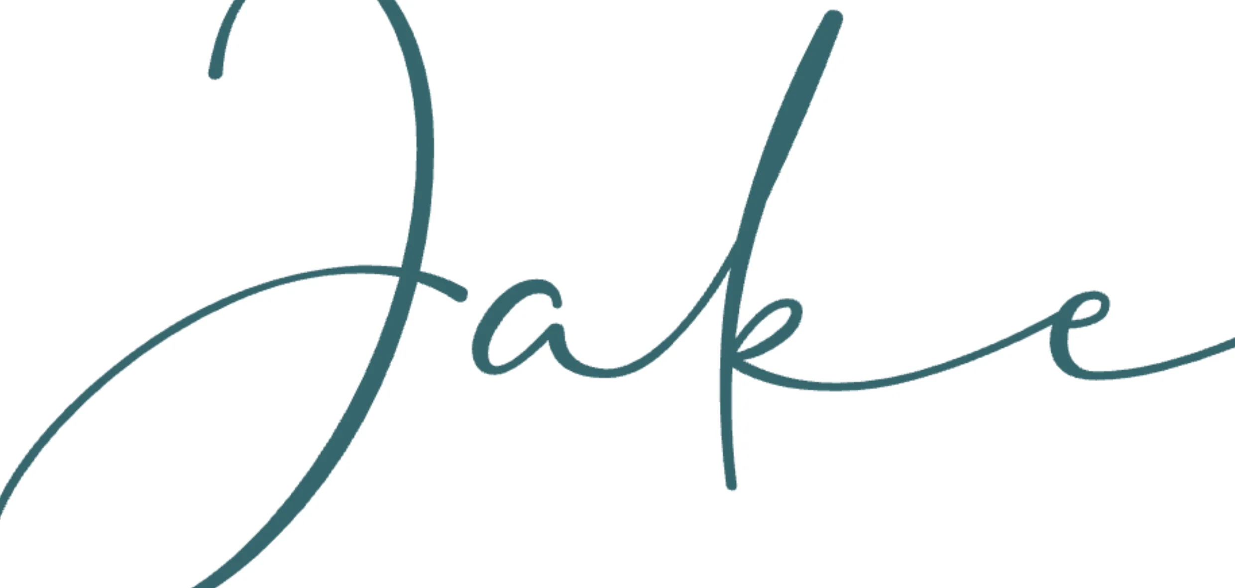 met naam in handgeschreven stijl