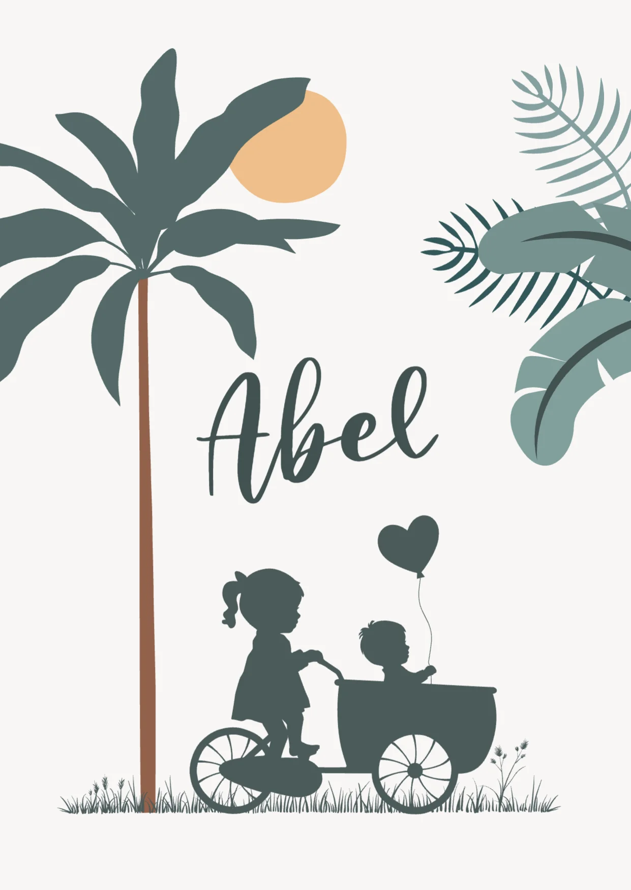 Grote zus met broertje in bakfiets