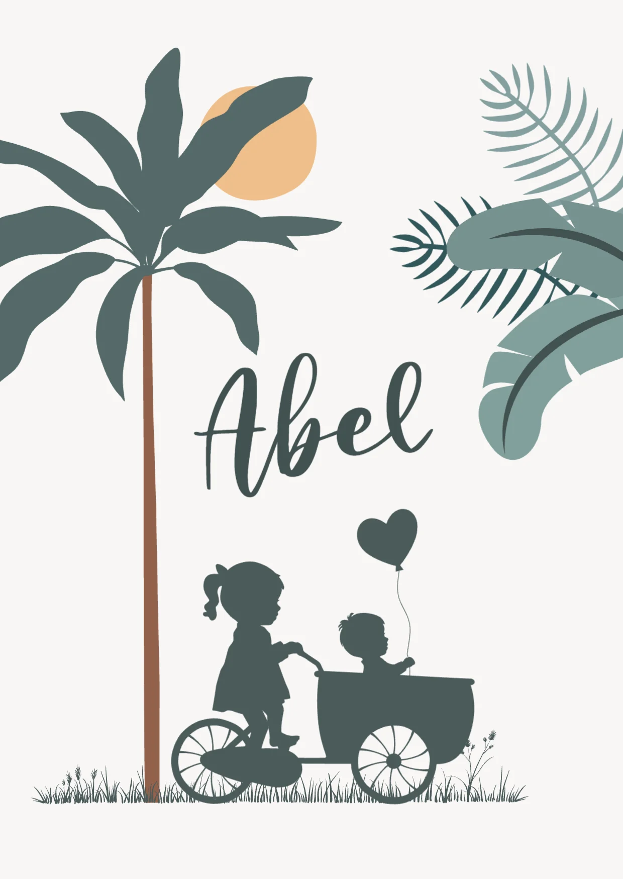 Grote zus met broertje in bakfiets