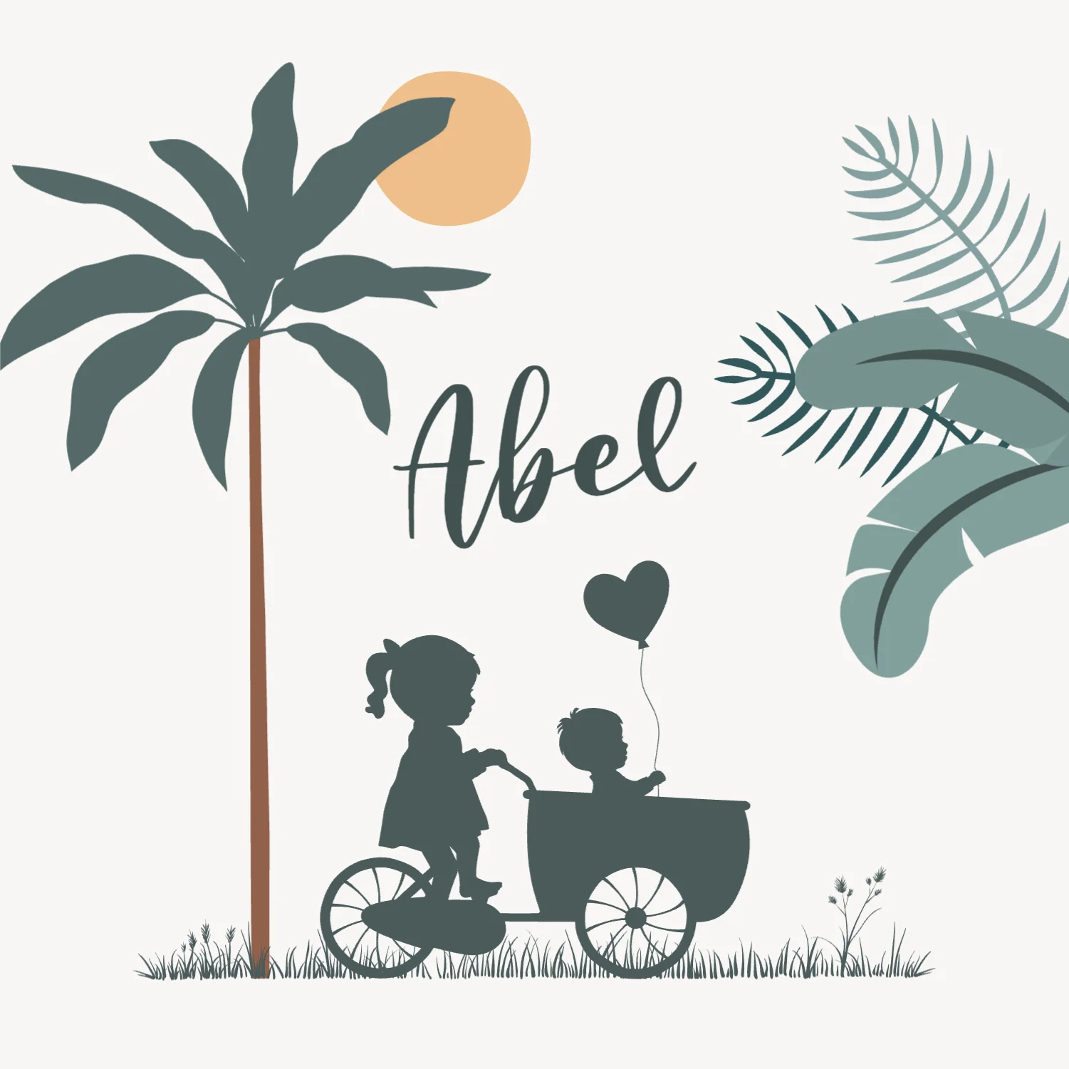 Grote zus met broertje in bakfiets