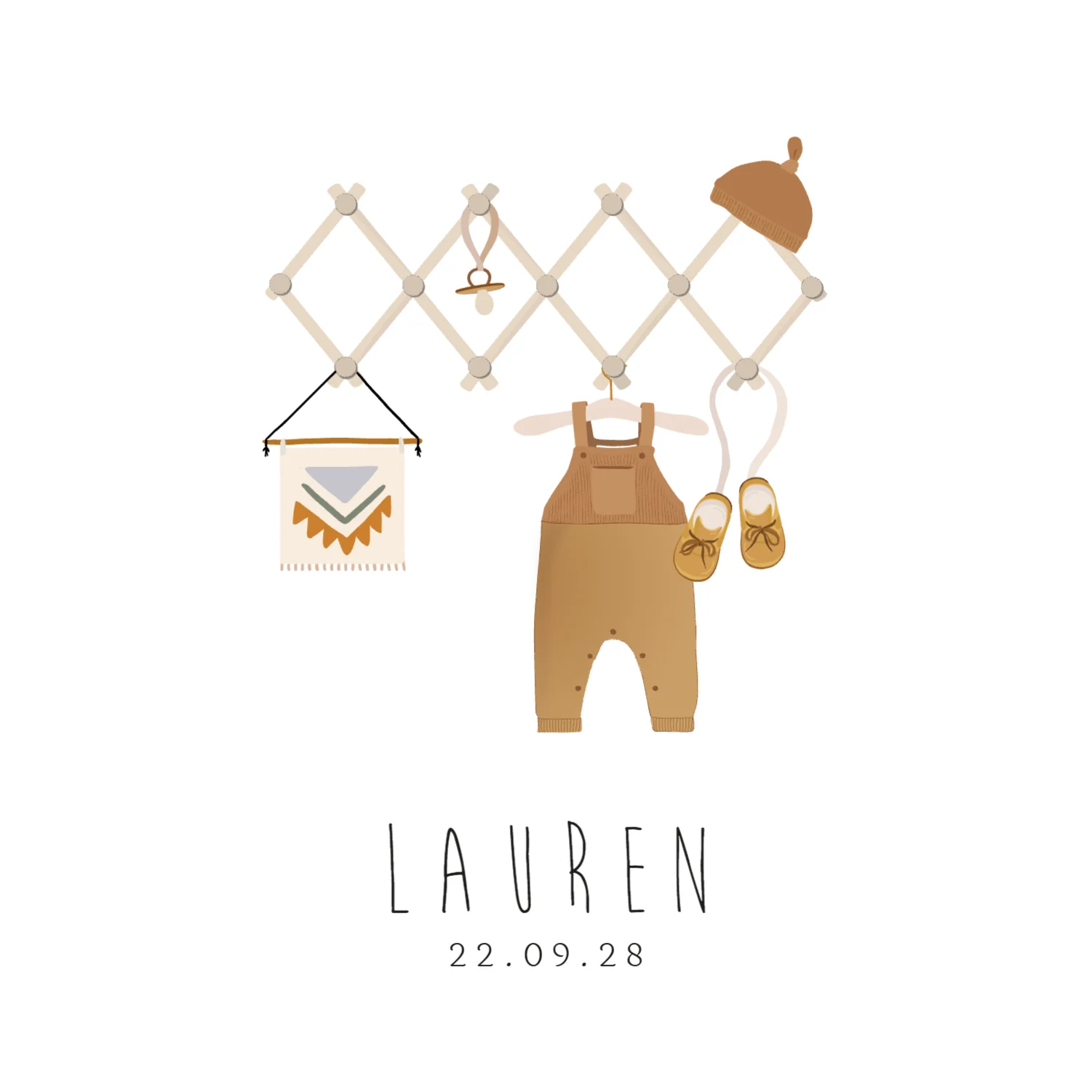 Kleertjes op Harmonica Kledingrekje