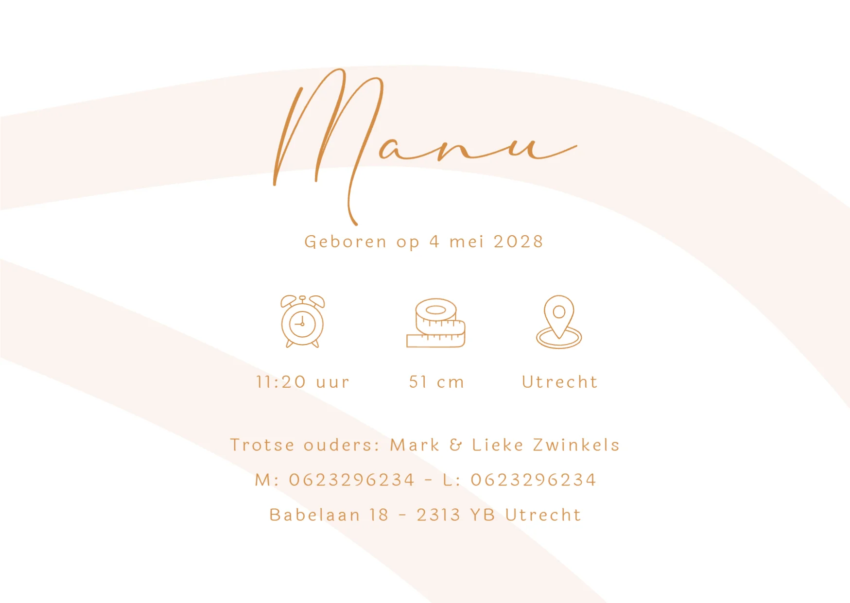 Hello met Abstracte Vormen binnenkant