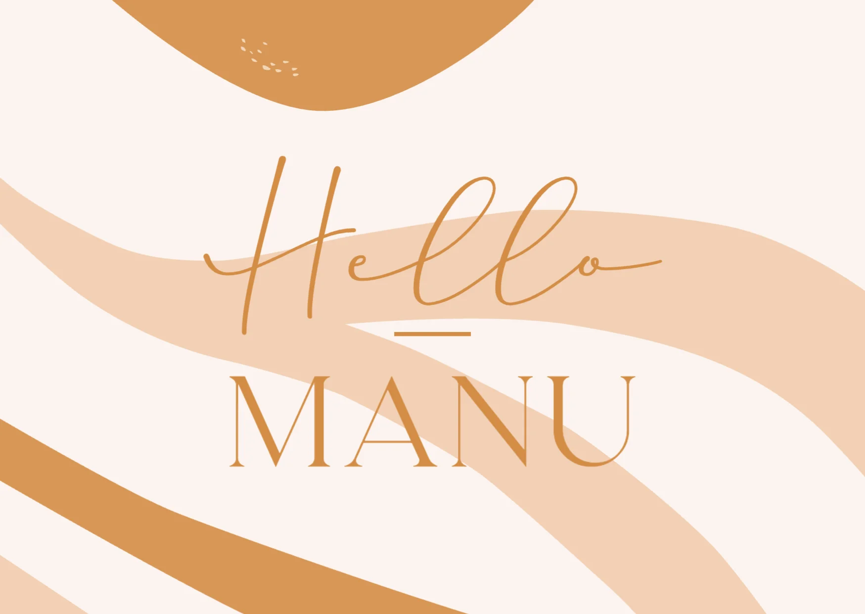 Hello met Abstracte Vormen