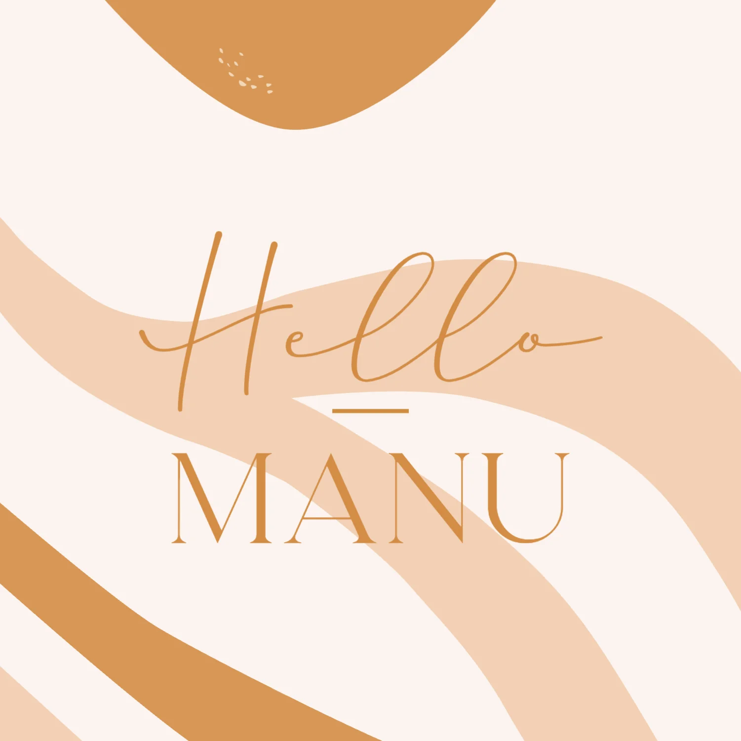 Hello met Abstracte Vormen