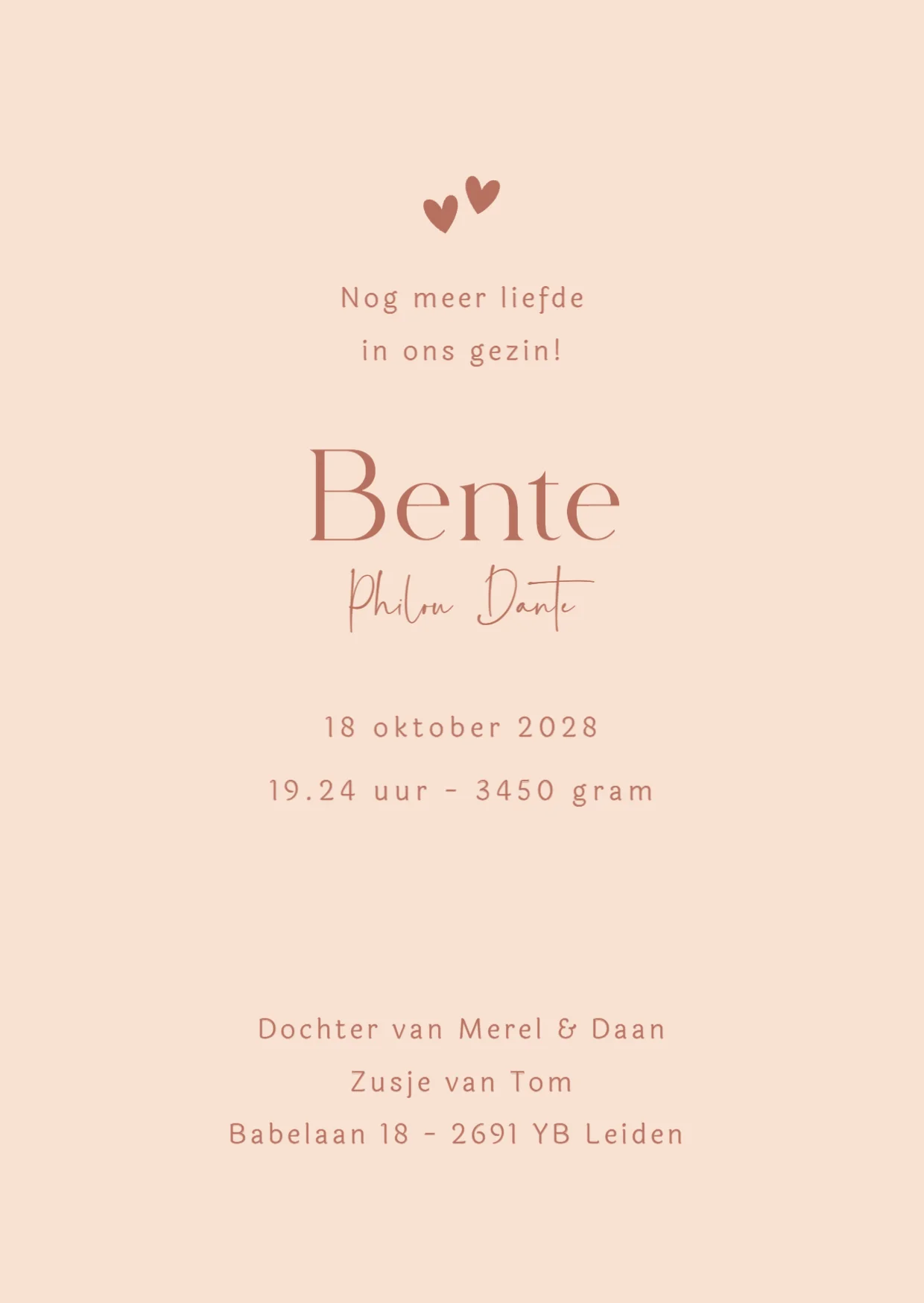 Bente in Roze Tinten binnenkant