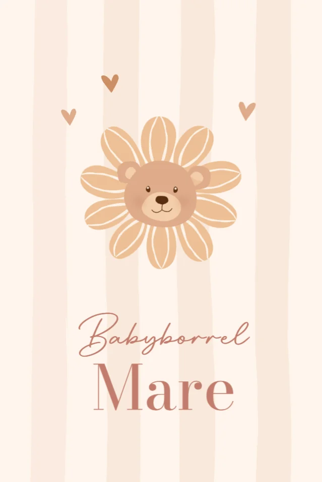 Beertje met zonnebloem