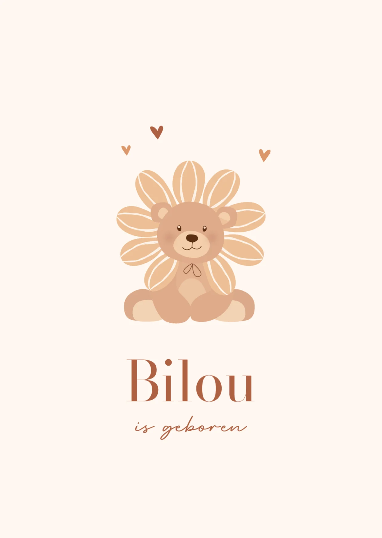 Beertje met Bloemblaadjes Krans