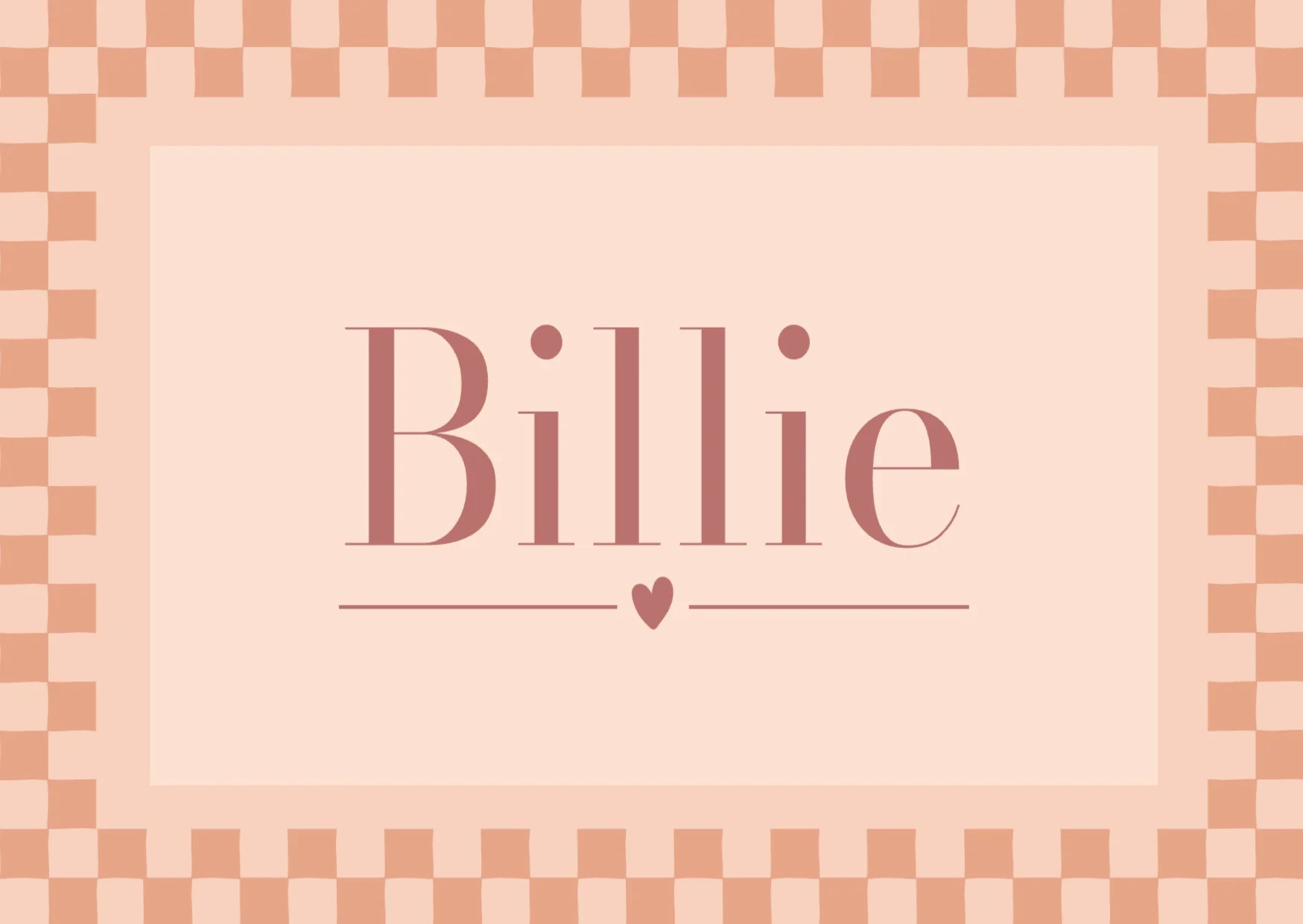 Nora Geblokt Roze Frame