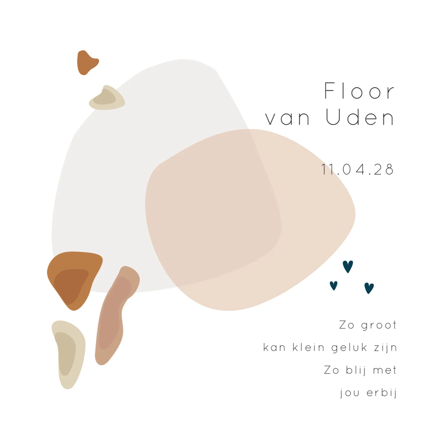 Abstracte Vormen met Hartjes