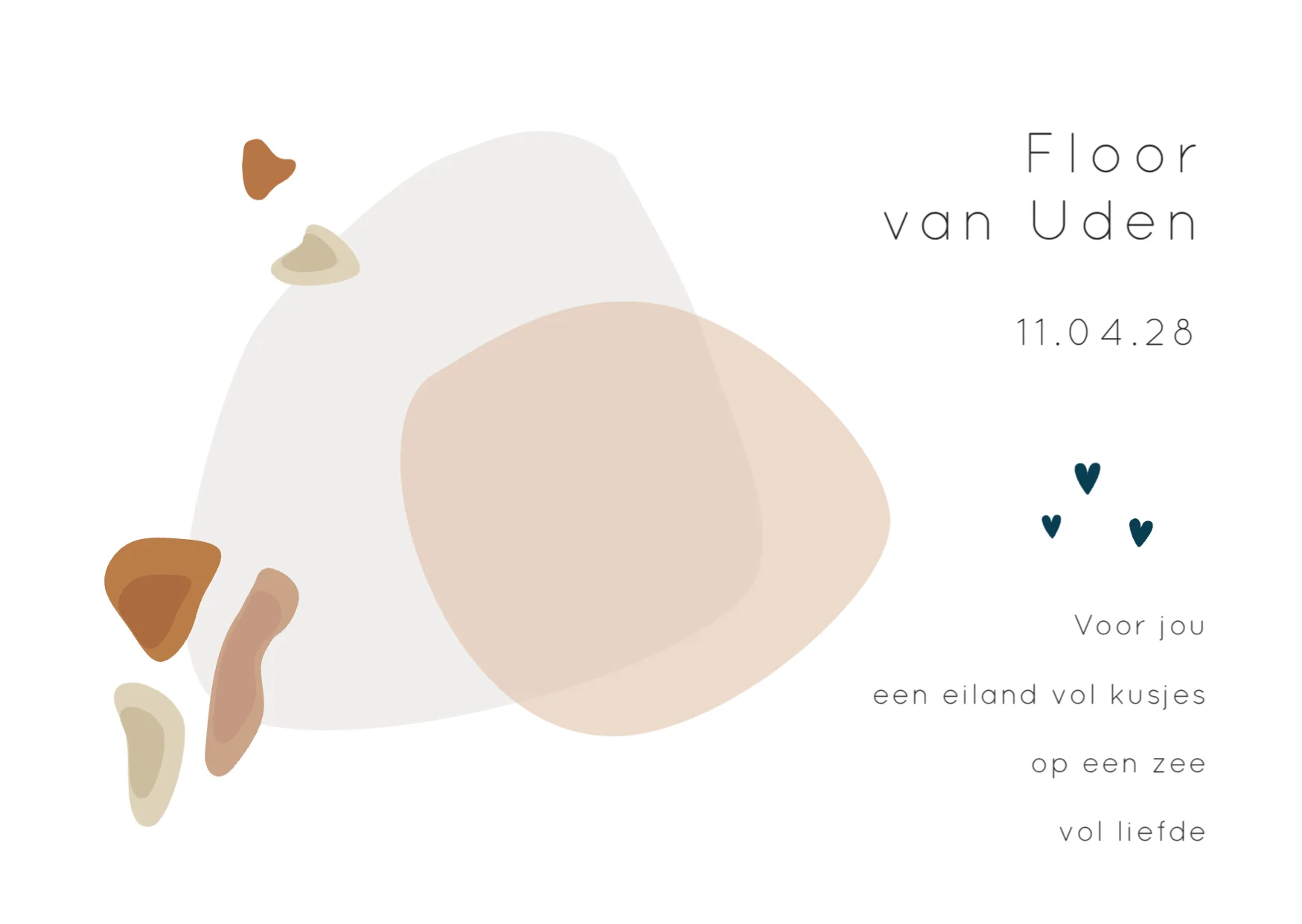 Abstracte Vormen met Hartjes