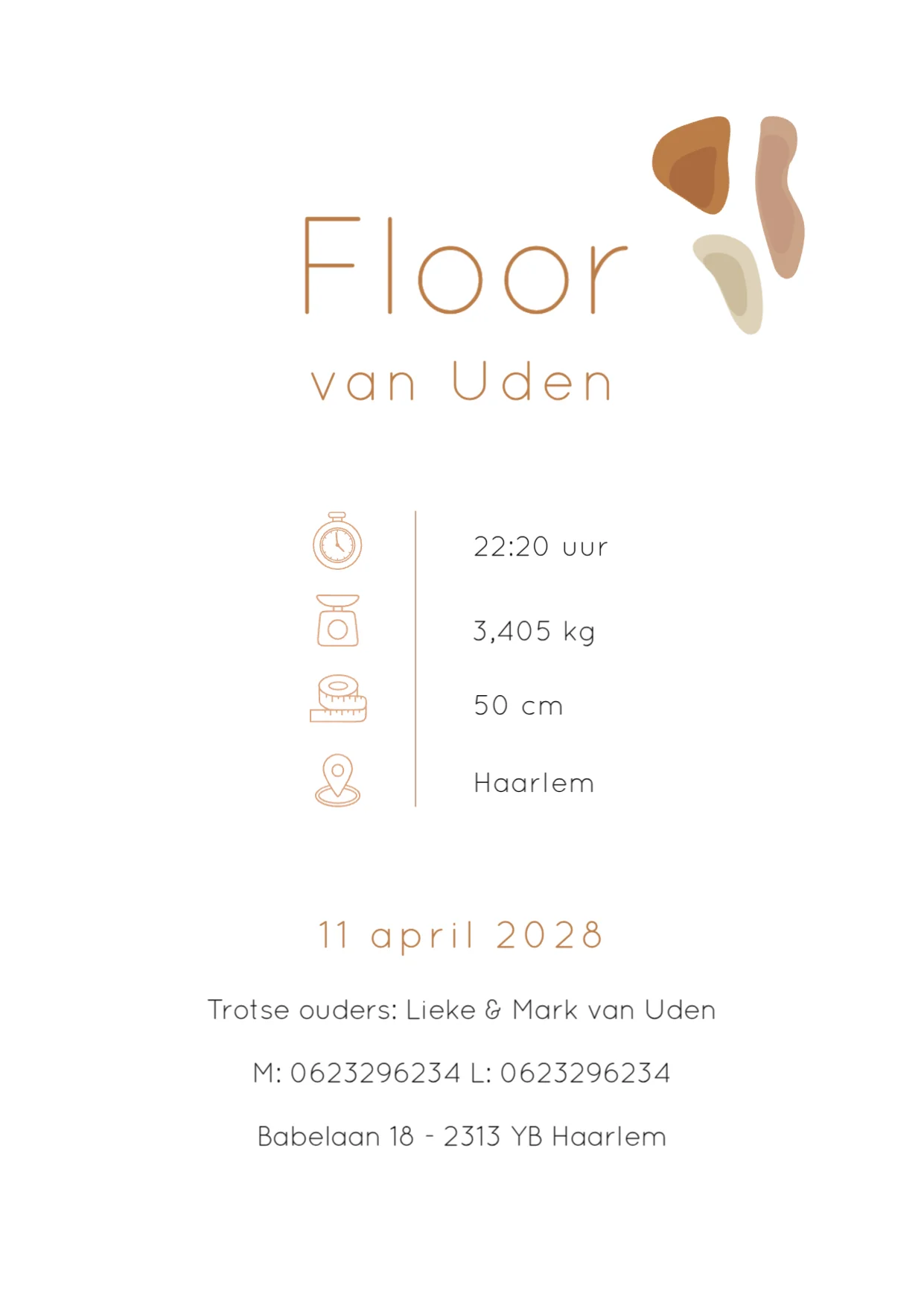 Abstracte Vormen met Hartjes - Terug