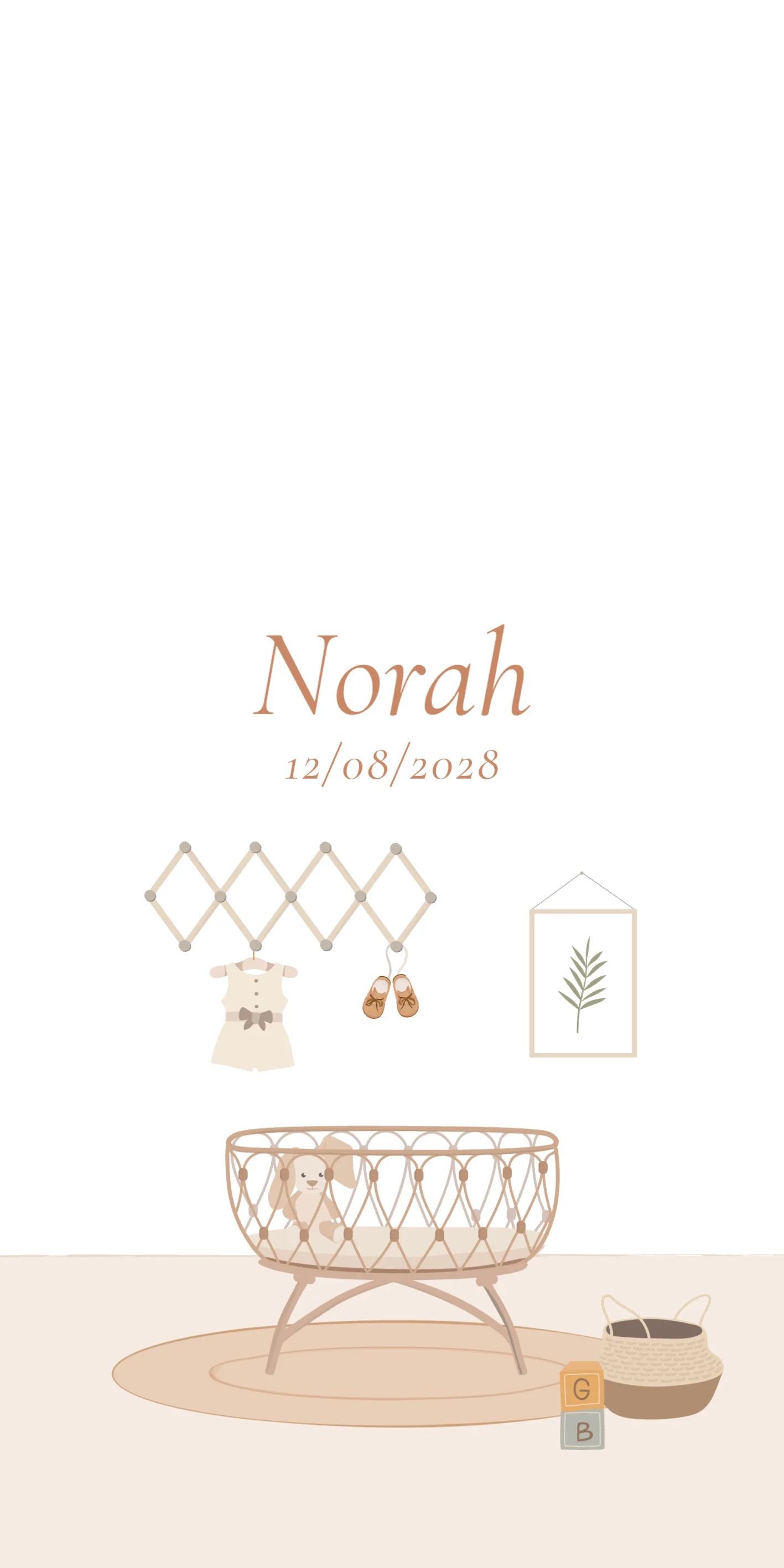 Boho Wiegje Kinderkamer