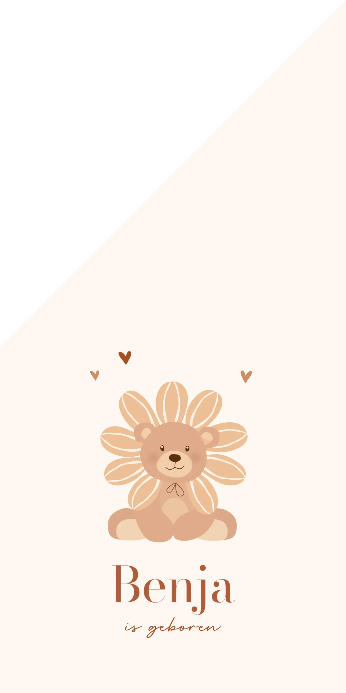 Beertje met Bloemblaadjes Krans