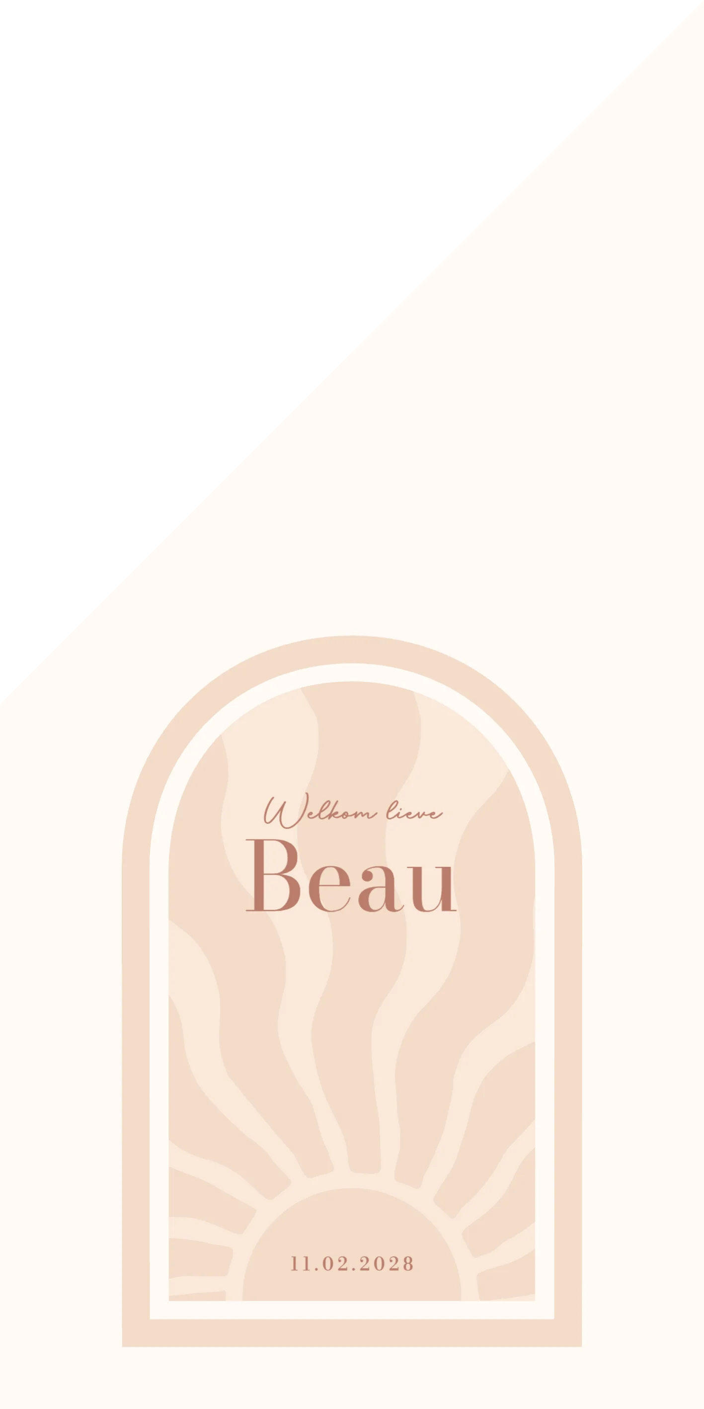 Zon in Boogvorm voor een Meisje