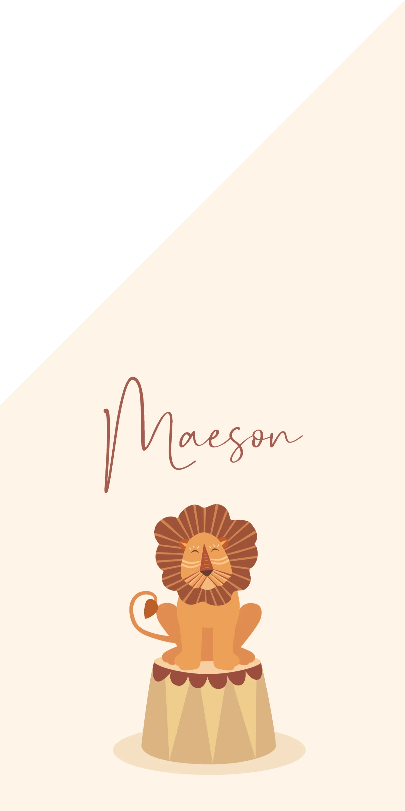 Leeuw met groen bolletjeskader