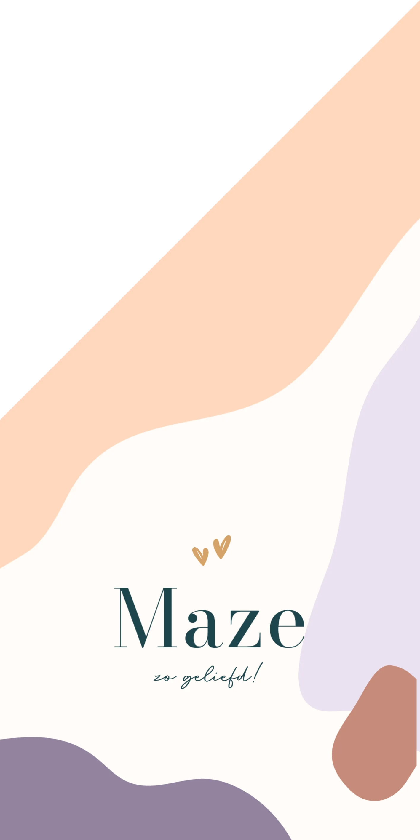 Abstract geboortekaartje