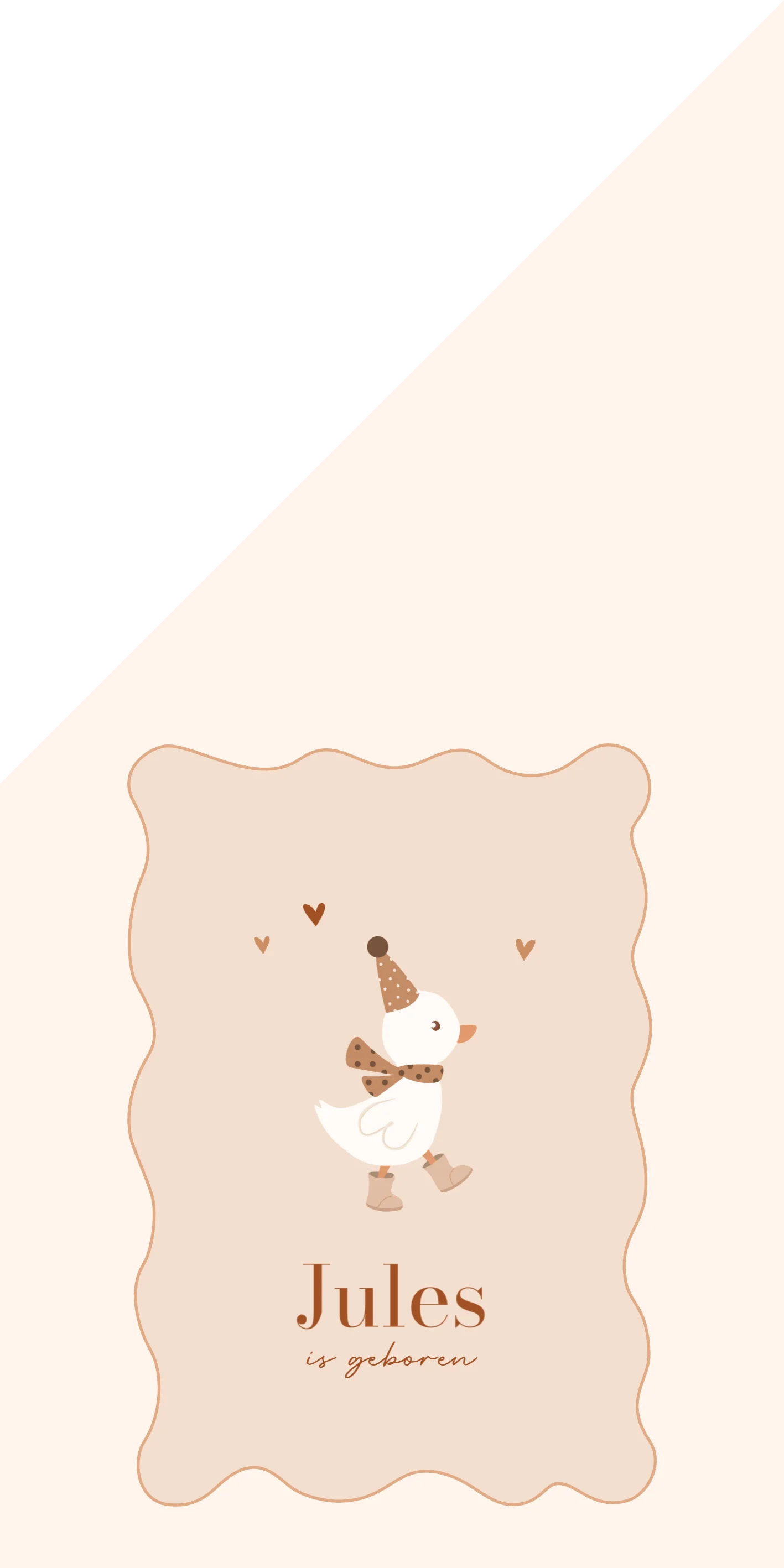 Gansje met feestmuts