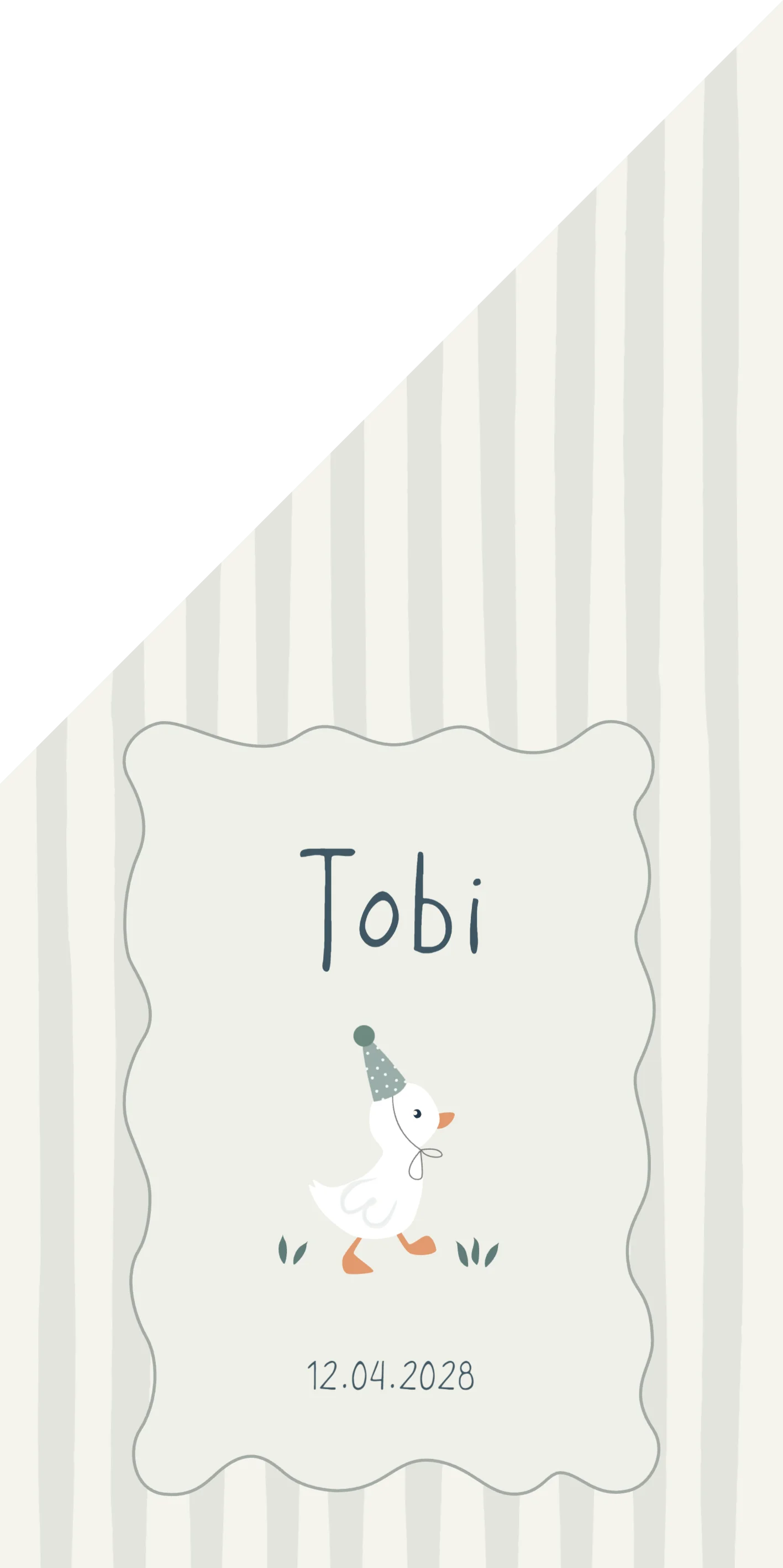 Gansje met feestmuts