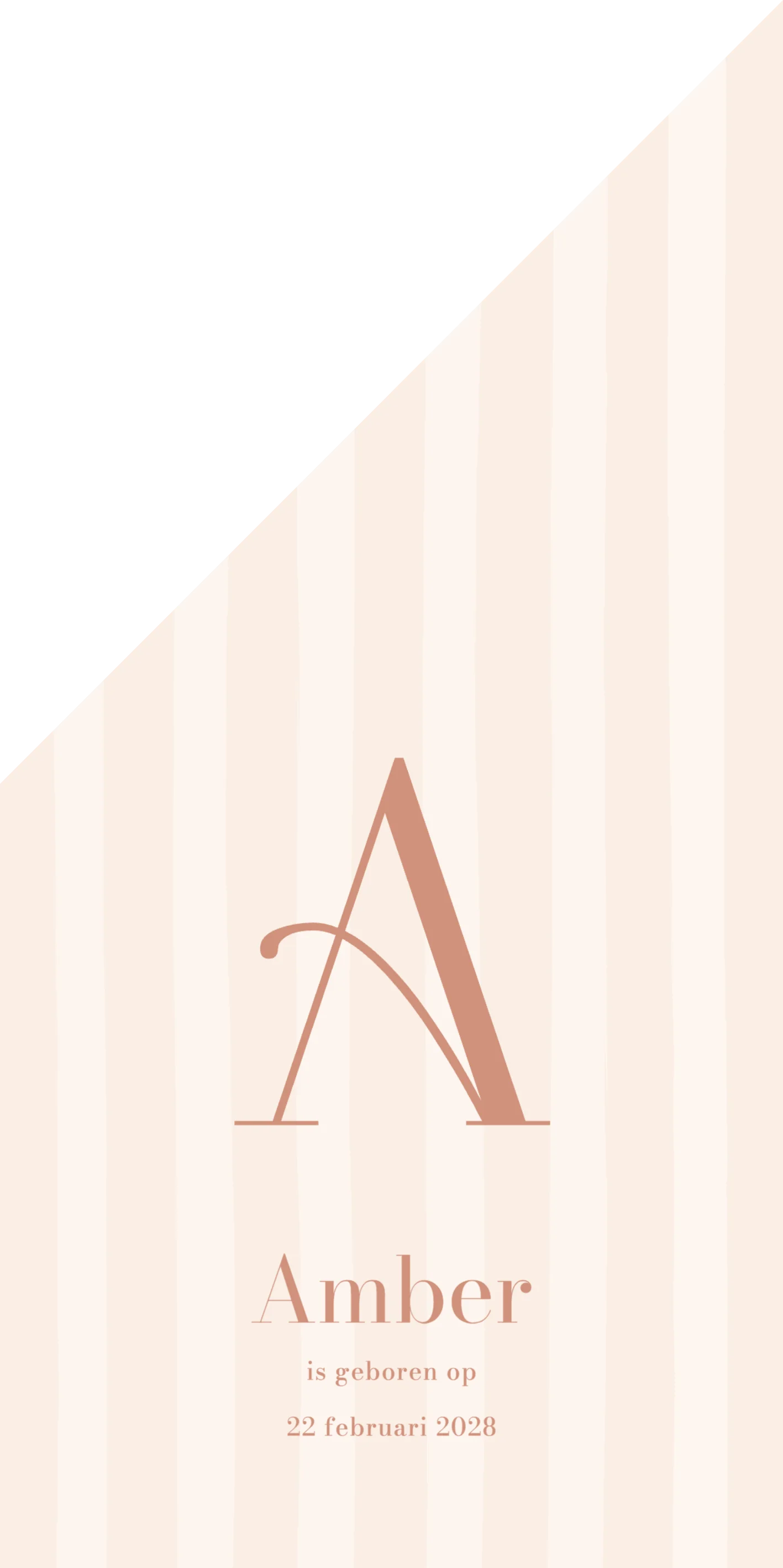 Initiaal voor een meisje