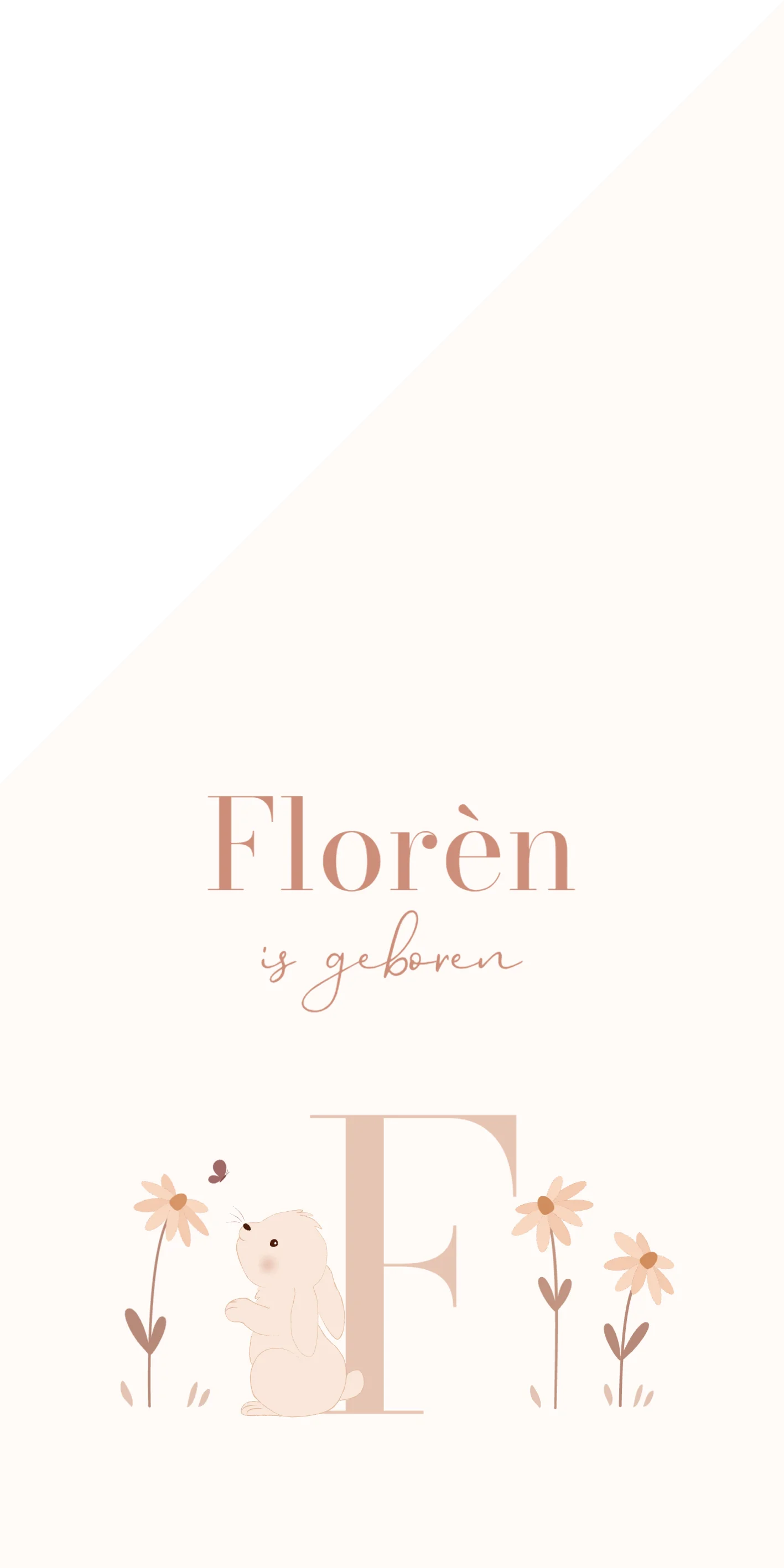 Konijntje met initiaal