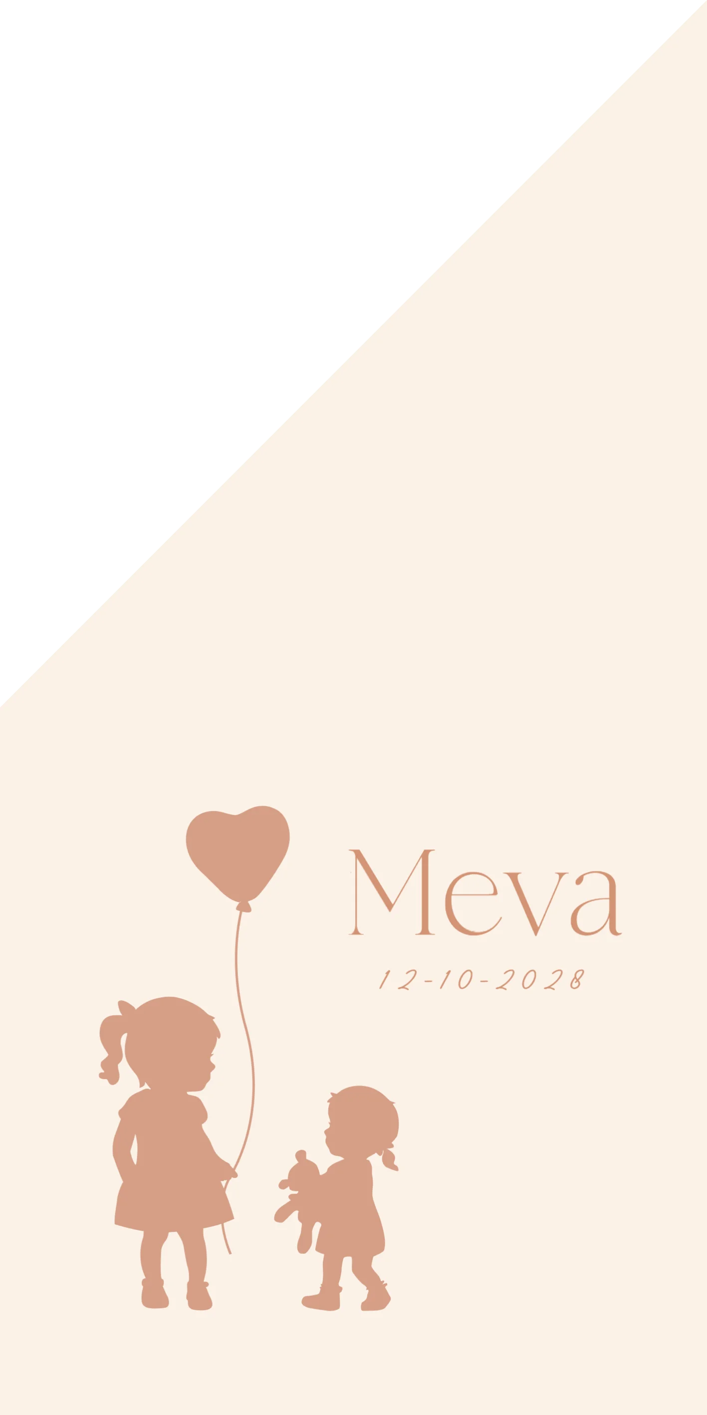 Zusjes met hartjesballon