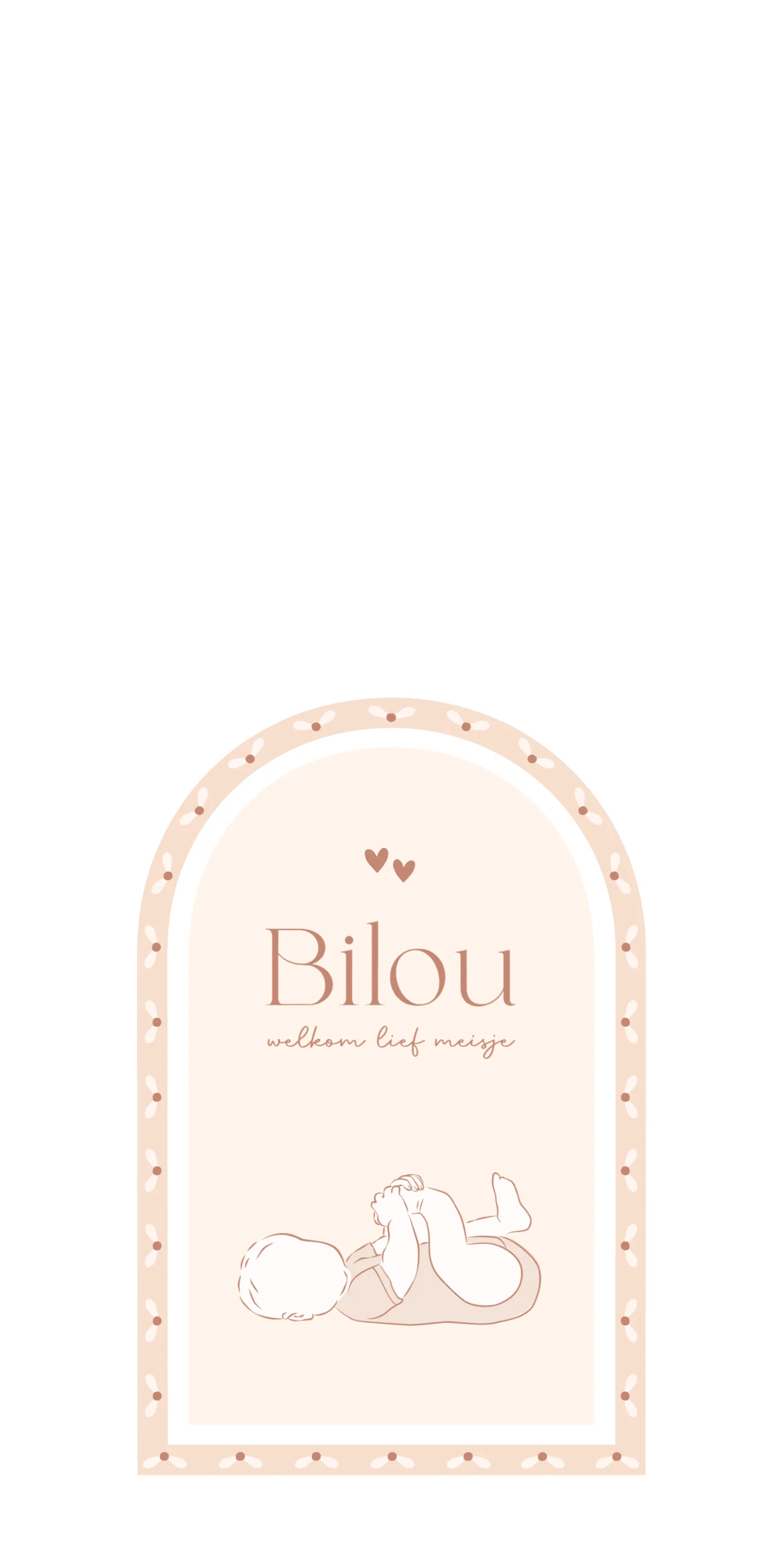 Lijntekening voor een meisje