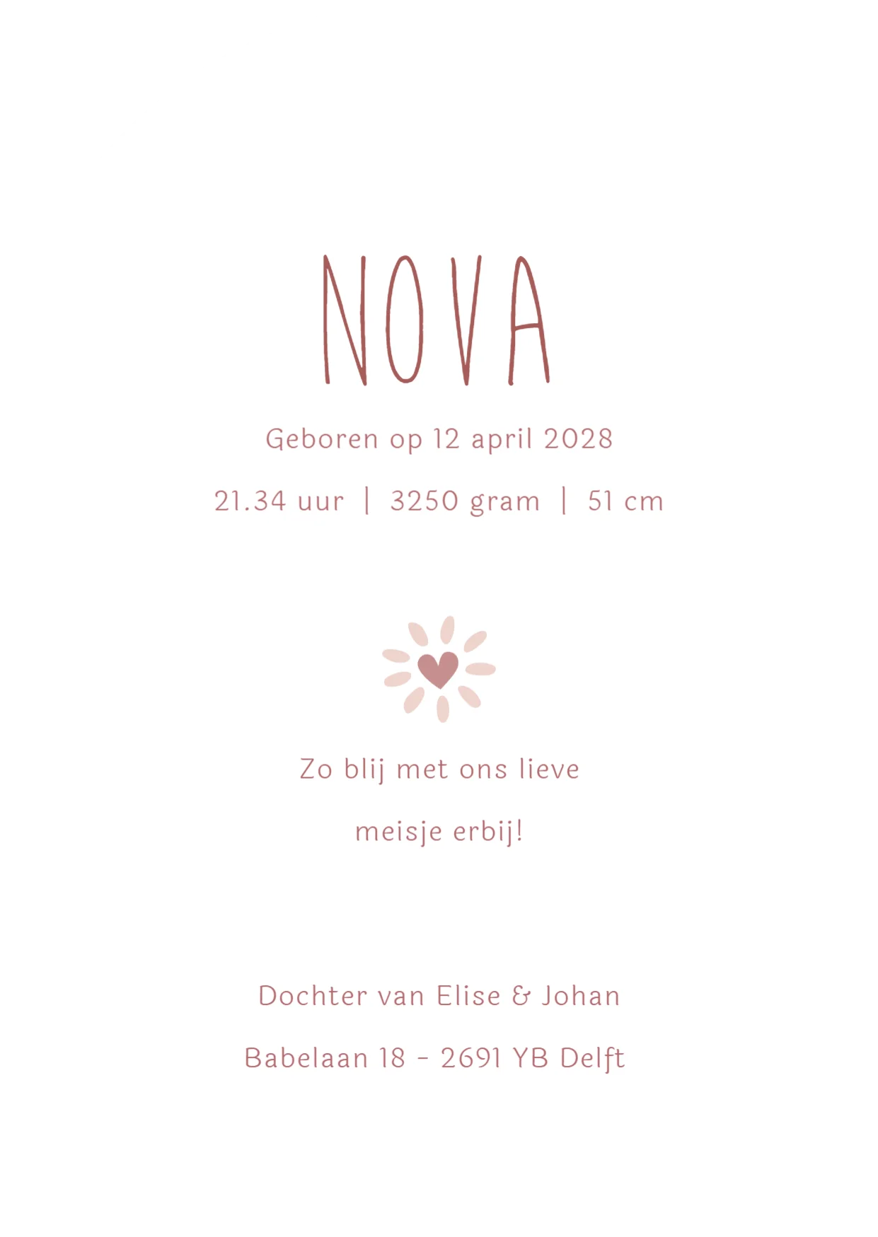 Hartjesbloem - Terug